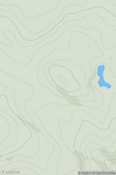 Thumbnail image for Meall nan Gabhar [Mull and Nearby Islands] showing contour plot for surrounding peak